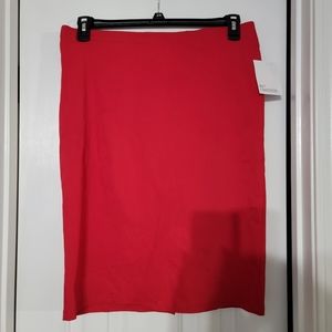 89th and Madison Red pencil skirt